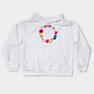 Floral Wreath Kids Hoodie